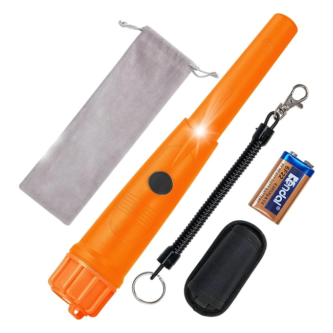 Sunpow Détecteur de Métaux Pinpointer IP68 Étanche avec Tui de Ceinture - Accessoires Chasse au Trésor