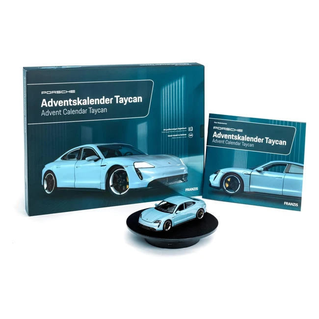 Calendario dellAvvento Porsche Taycan 67203 - Modellino in Metallo Scala 124