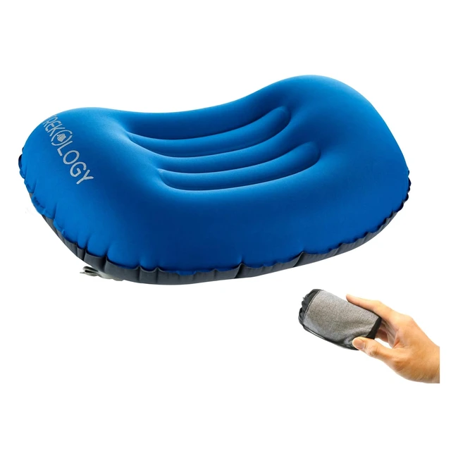 Almohada de Viaje Trekology - Ultraligera, Compacta y Ergonómica - Ref. 12345
