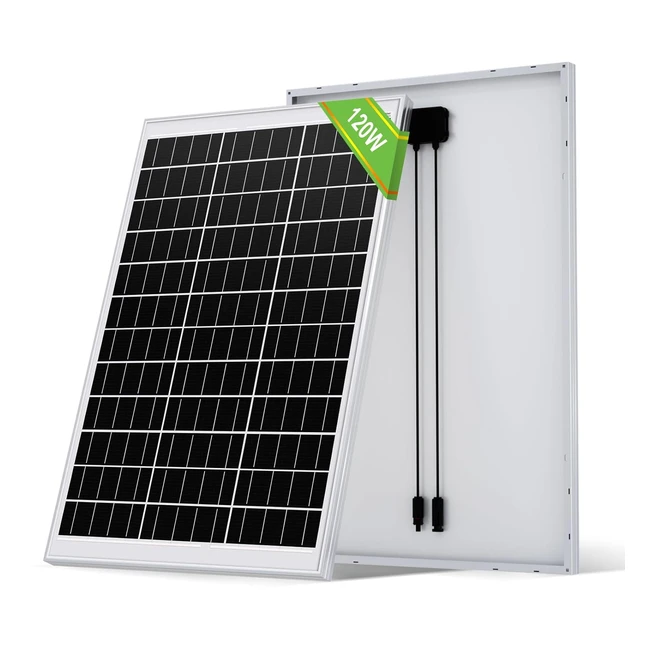 Pannello Solare ECO-WORTHY 120W 12V Monocristallino - Impianto Camper Casa Baita