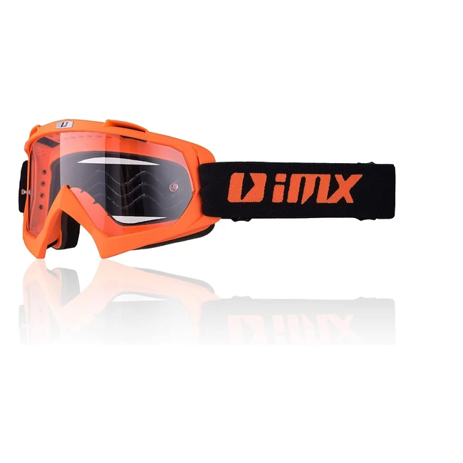 Occhialoni da moto IMX Racing Mud - Lente Trasparente - Antifog e Antigraffio - 