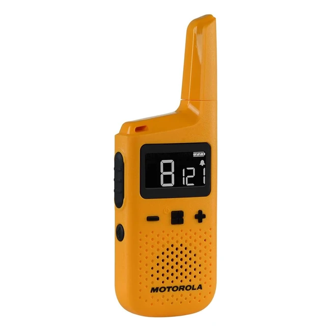 Motorola T72 Amarillo - Aparatos de Radio 2 Unidades - PMR446 - IP54 - Alcance