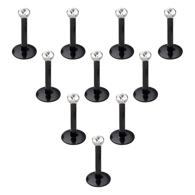 Briana Williams 10pcs Piercing Acrylique Flexible - Livraison Gratuite