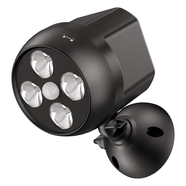 Lampe Extérieure avec Capteur de Mouvement - Étanche - Projecteur LED - Sécurité pour Escalier, Couloir, Jardin, Terrasse