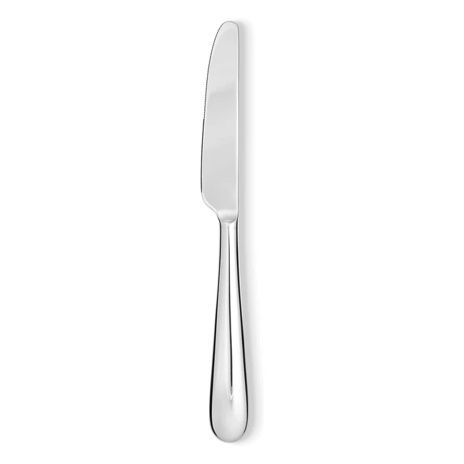 Couteau dessert Alessi 51806 en acier inoxydable 1810 brillant - Set de 6 pice
