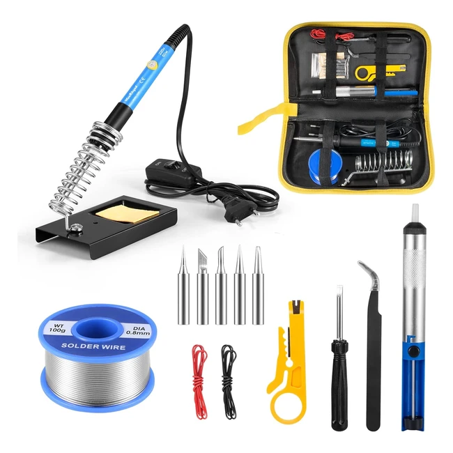 Kit de soudure 60W 220V avec 5 têtes - Waxrhyed Fer à souder