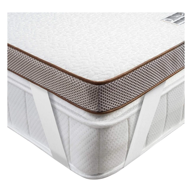 Surmatelas mémoire de forme Bedstory 140x190x5cm, technologie gel infusée, rafraîchissant, housse lavable