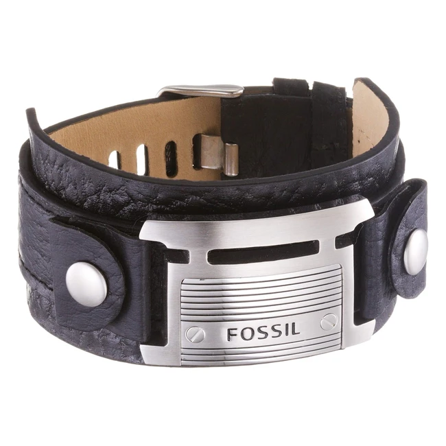 Pulsera Fossil para Hombres - Longitud 242mm - Acero Inoxidable Negro