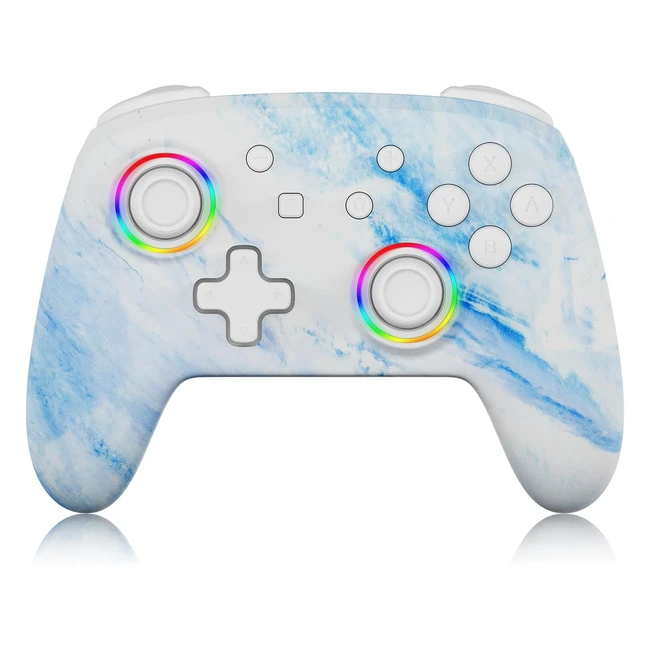 Controlador inalámbrico Nexigo para Nintendo Switch con vibración, movimiento turbo y luz LED