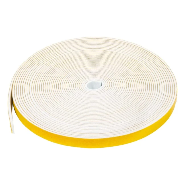 Ruban d'étanchéité autocollant en caoutchouc 6mm x 15mm 10m - Anti-bruit et anti-collision