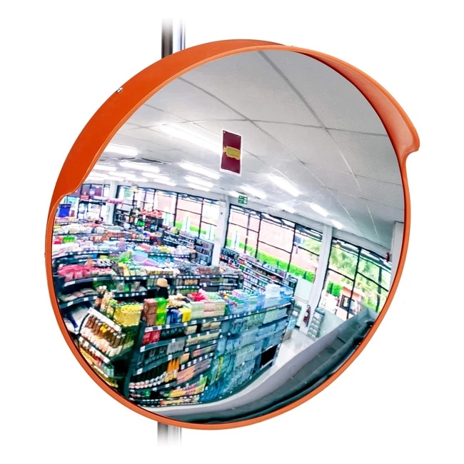 Specchio Convesso Sicurezza 45 cm Professionale Infrangibile - Relaxdays