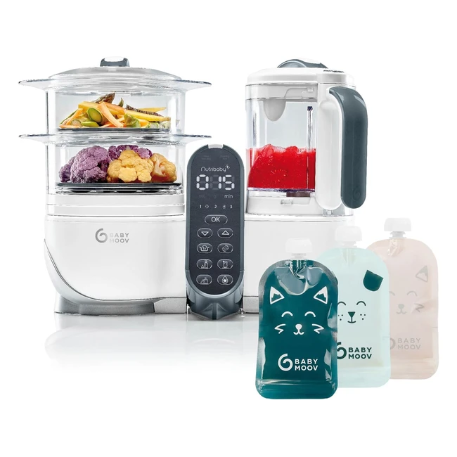 Pack Babymoov Nutribaby Blanc 15 Gourdes Rutilisables 150ml