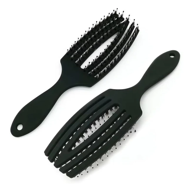 Cepillo Pelo Antitirones - Cerdas de Jabalí - Desenredante Eficaz