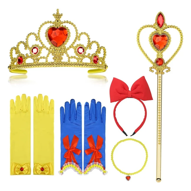 Vicloon 8pcs Princesse Dress Up Accessoires Filles - Rouge