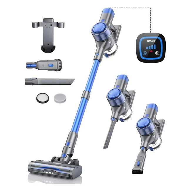Aspirateur Balai sans Fil Buture 33kpa400W - Autonomie 55 min - Mode Automatique - 3 Vitesses