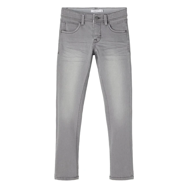 Jeans bambini e ragazzi grigio medium grey denim - Name It NKMSilas XSlim 2002TX Noos (158)