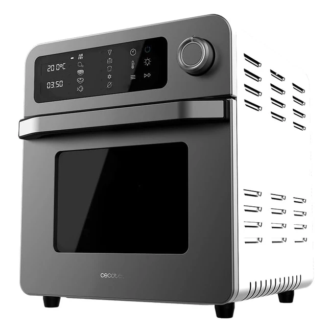 Cecotec Four Friteuse Bakefry 1500 Touch 15L 1700W - Résultats Plus Sains, Écran Tactile, 10 Menus Prédéfinis