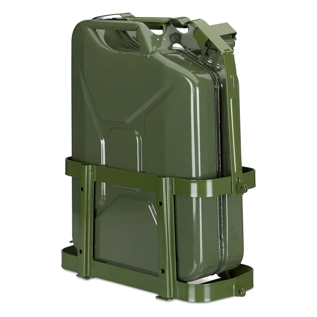 Supporto Porta Tanica Auto - Relaxdays - Staffa Metallo - 10 20 Litri