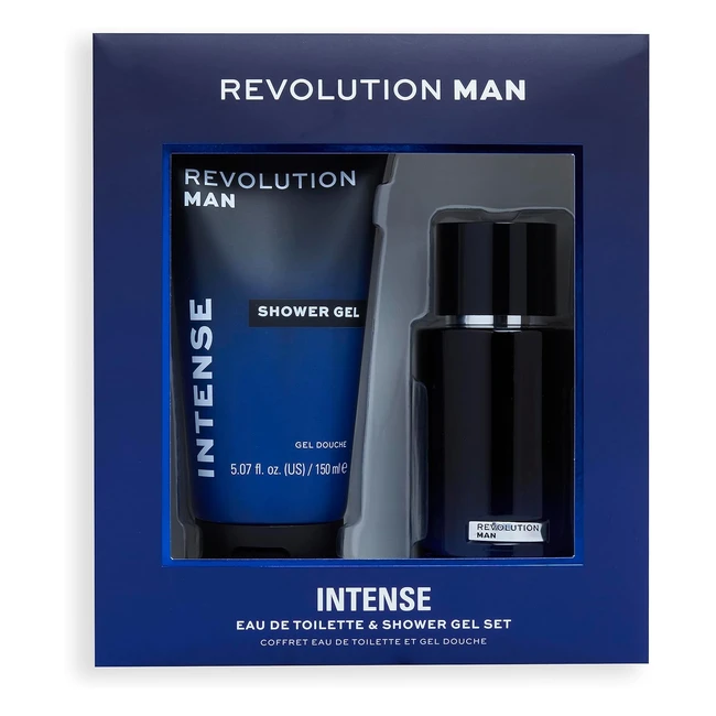 Ensemble Eau de Toilette Intense + Gel Douche Intense Revolution Man - Réf. 100ml + 150ml