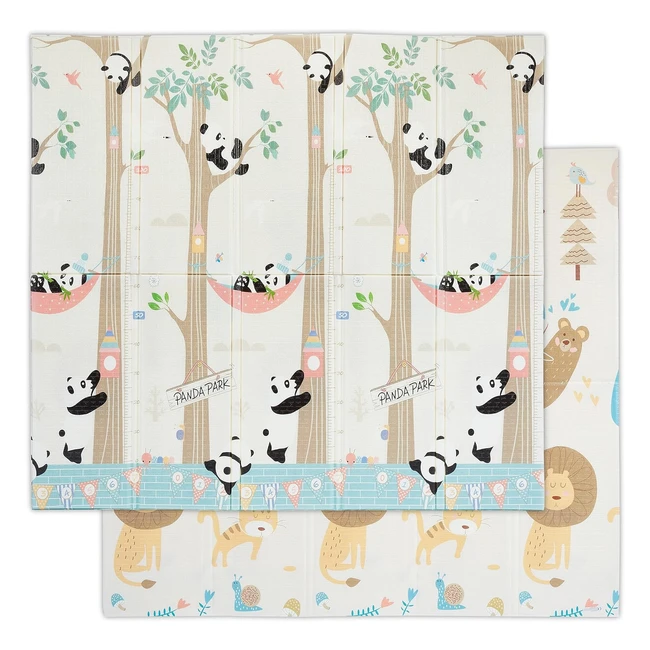Tappeto per bambini pieghevole e lavabile 195x175cm - Relaxdays