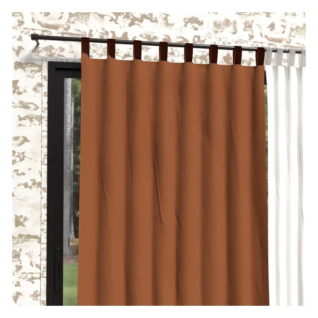 Rideau Bohème Terra en Microfibre 135x250 cm - Soleil d'ocre