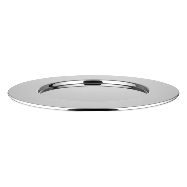 Sottopiatto Alessi SG43 in Acciaio Inossidabile 1810 Lucido - Design di Stefano 