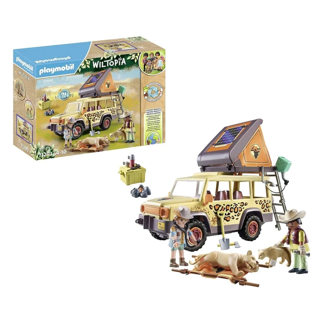 Playmobil Wiltopia 71293 - Fuoristrada con Leoni - Avventura nella Natura Selvaggia