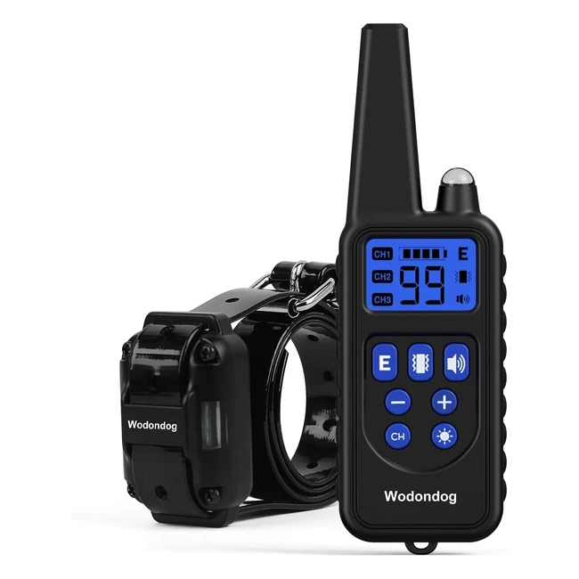 Collar de Adiestramiento para Perros - Recargable e Impermeable - 1000m