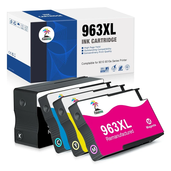 Cartuccia 963XL Compatibile per HP OfficeJet Pro 9010-9025e - Nero/Ciano/Magenta/Giallo