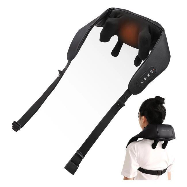 Massaggiatore Cervicale Wireless e Mani Libere con Calore - Ricarica USB C - Mas