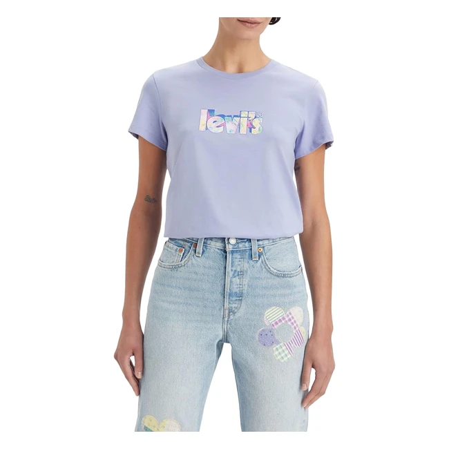 Levis The Perfect Tee T-Shirt Donna Persian Violet XL - Spedizione Gratuita