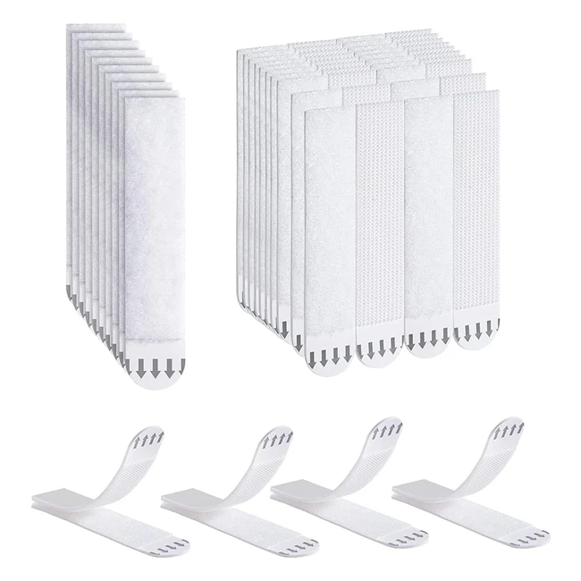 Strisce Appendiquadri Adesive Ainiv - Confezione da 32 Coppie - Taglia L - Peso Fino a 17 kg - Dimensione 93x19mm