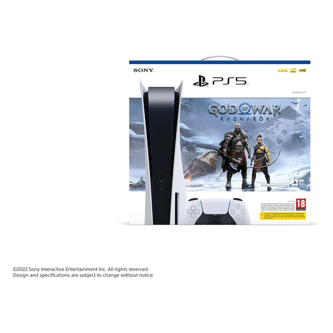 Console Playstation 5 Standard - God of War Ragnarok - Supporto Feedback Tattile - Trigger Adattivi - Audio 3D - Ray Tracing