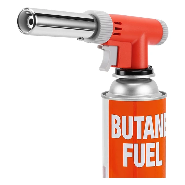 Cannello da cucina a gas - Regolabile per barbecue e campeggio - Rosso