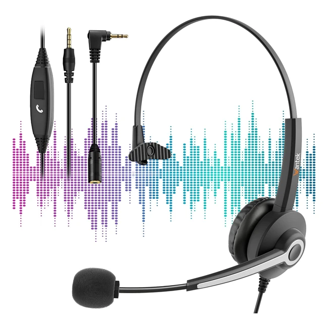 Cuffie Cellulari Cablate Wantek con Microfono - Cancellazione Rumore - Ultra Com