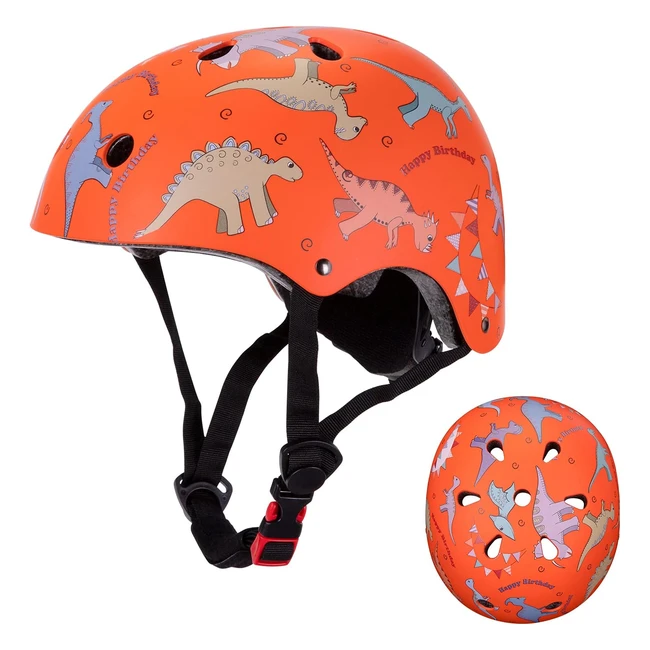 Casco Bicicleta Niños | Protección de Cabeza Segura | Dibujos Animados | Ligero y Transpirable