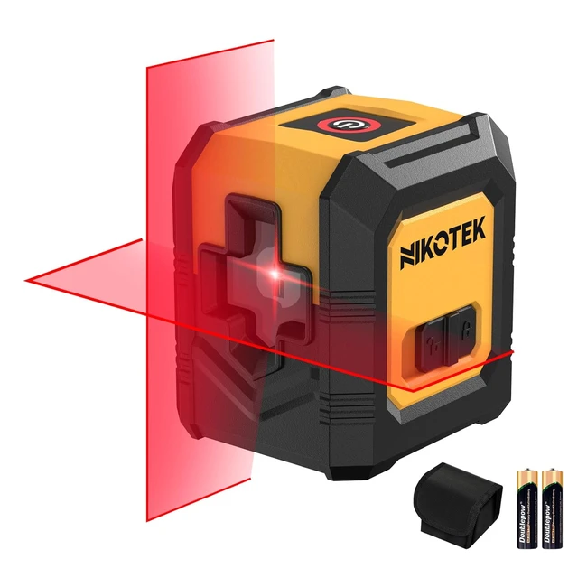 Nikotek Laser Level - Self-Leveling Red Beam - Waterproof and Dustproof - Carryi