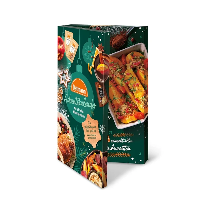 Ostmann Gewrze Adventskalender 2023 - 24 abwechslungsreiche Gewrzmischungen 