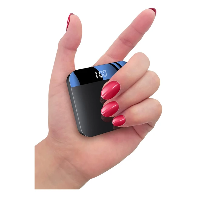 Batterie Externe 10000mAh Mini Bscame - Charge Rapide, Écran LCD - Légère et Compacte - iPhone, Huawei, Samsung