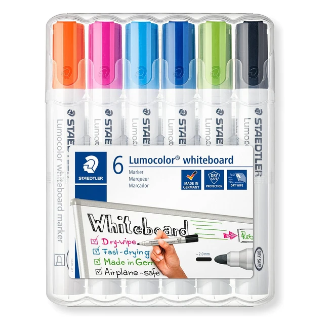 Staedtler 351 WP61 Lumocolor Whiteboard Marker - Pack of 6