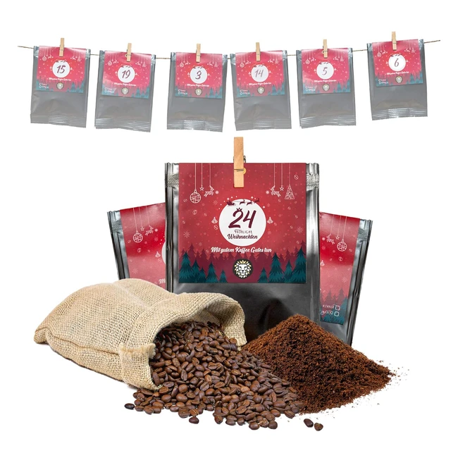 Premium Kaffee Adventskalender 2023 - Liebevoll gerstet von Menschen mit Behin