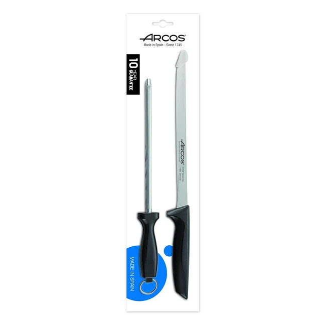 Set Prosciutto Arcos Serie Niza - Coltelli Acciaio Inossidabile Nitrum - Manico 