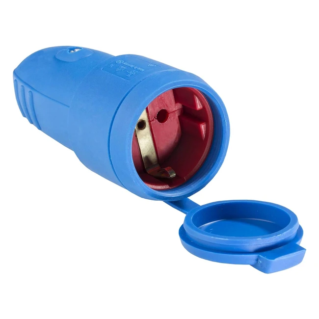 ASSchwabe Kupplung ohne Gummikabel fr den Auenbereich IP 44 62411 Blau
