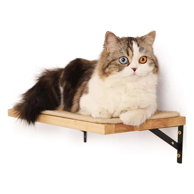 Mensola Galleggiante Fukumaru per Gatti - Spessore 0.79 cm - Gomma Massiccia - 35.7 x 25.7 cm