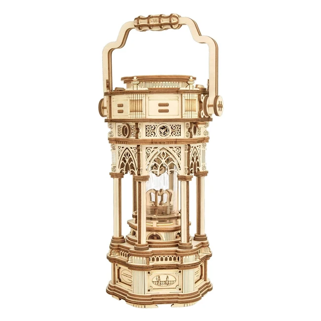 ROKR 3D Wooden Puzzle Music Box Model Kits - Victorian Lantern, Mechanical, Birthday Gifts