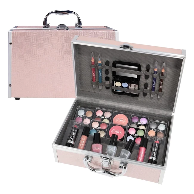 Maletín de maquillaje Zmile Cosmetics - Vegano - Ref. 123456 - 42 piezas