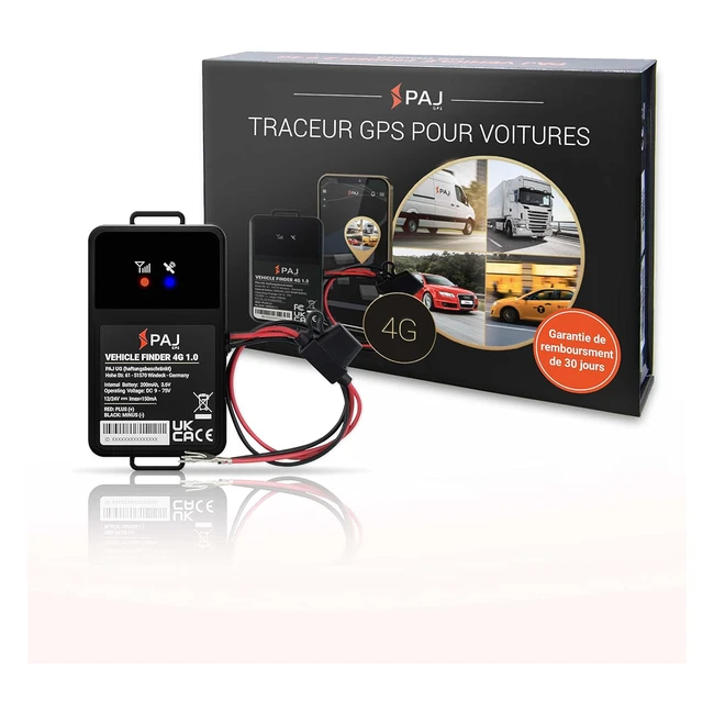 Traceur GPS 4G Paj Vehicle Finder 10 - Marque Allemande - Dernire Technologie 