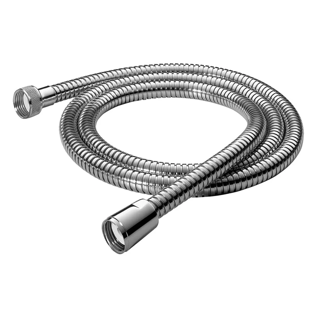 Ideal Standard Idealrain Metalflex Shower Hose 15m - Strong and Durable Stainless Steel - Universal Connection - Chrome Finish