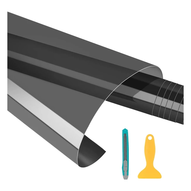 Film teinte voiture phare autocollant noir - Kefflum 200x30cm