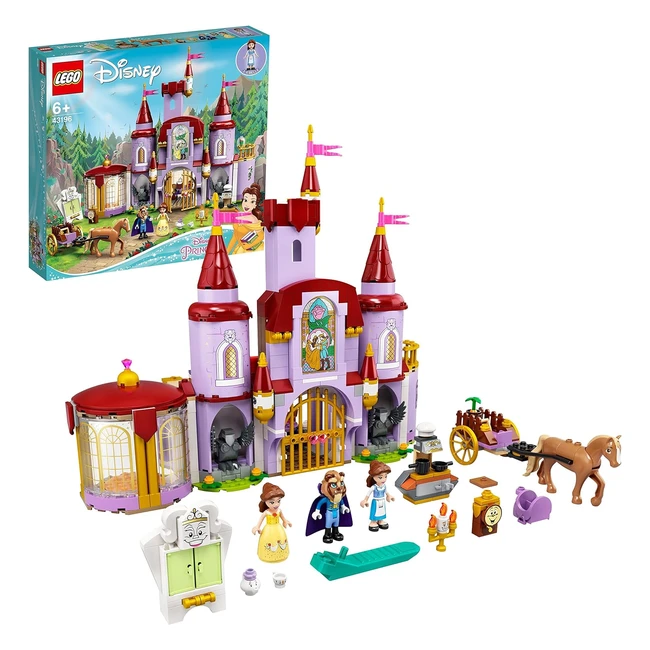 Lego 43196 Disney Princess Castillo de Bella y Bestia - ¡Juega y Construye con 10 Personajes!